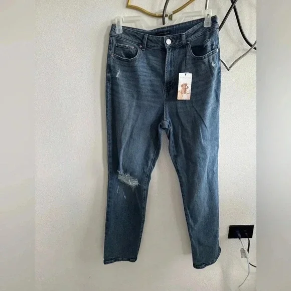 Sincerely Jules Distressed High-Rise Mom Jeans Size 11/30 NWT - Picture 6 of 12